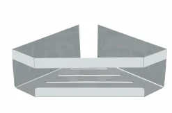 SCHÖNER WOHNEN Eckablage silberfarben