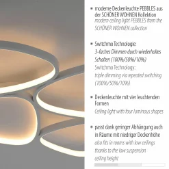 SCHÖNER WOHNEN LED-Deckenleuchte 1flg weiß