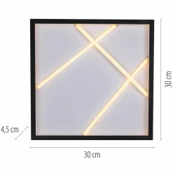 SCHÖNER WOHNEN LED-Deckenleuchte 1flg schwarz