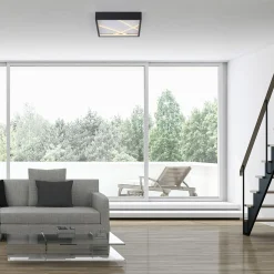 SCHÖNER WOHNEN LED-Deckenleuchte 1flg schwarz