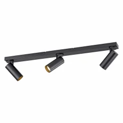 SCHÖNER WOHNEN LED-Deckenleuchte 3flg schwarz