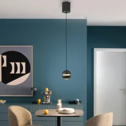 SCHÖNER WOHNEN LED-Pendelleuchte 1flg schwarz