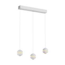 SCHÖNER WOHNEN LED-Pendelleuchte 3flg weiß