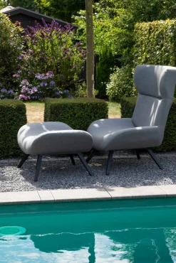 SCHÖNER WOHNEN Ohrensessel grauschwarz