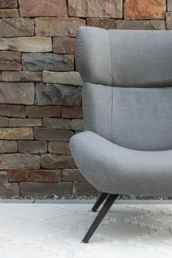 SCHÖNER WOHNEN Ohrensessel grauschwarz