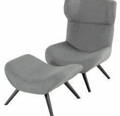 SCHÖNER WOHNEN Ohrensessel grauschwarz