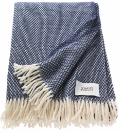 SCHÖNER WOHNEN Plaid blau