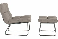 SCHÖNER WOHNEN Schaukelstuhl schwarzbeige