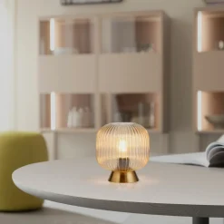 SCHÖNER WOHNEN Tischleuchte 1flg transparent