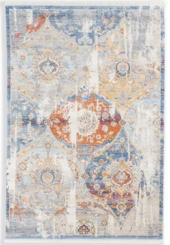 SCHÖNER WOHNEN Webteppich silberfarben