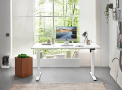 Schreibtisch elektronisch weiß