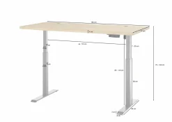 Schreibtisch elektronisch braun