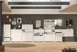 Schuhschrank braunsilberfarbenweiß