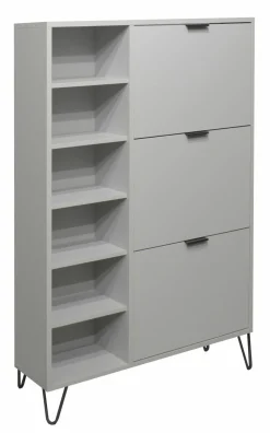 Schuhschrank grau