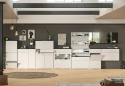 Schuhschrank grauweißsilberfarben