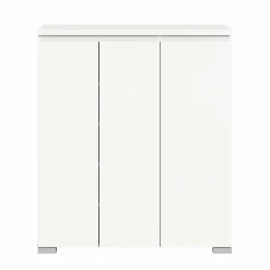 Schuhschrank weißsilberfarben