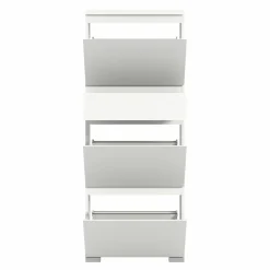 Schuhschrank weißsilberfarben