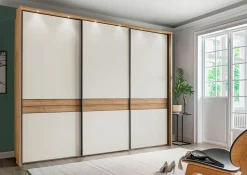 Schwebetürenschrank beige