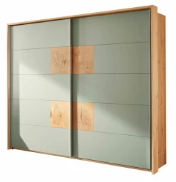 Schwebetürenschrank 2-trg. beigegrün
