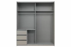 Schwebetürenschrank 2trg. grau