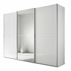 Schwebetürenschrank weiß