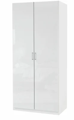 self Drehtürenschrank 2-trg. weiß