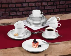 Seltmann Kaffeegeschirr 18tlg. schwarz