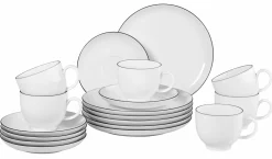 Seltmann Kaffeegeschirr 18tlg. schwarz