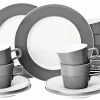Seltmann Kaffeegeschirr 18tlg. grau