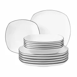 Seltmann Tafelgeschirr 12tlg. schwarz