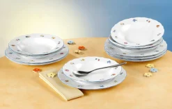 Seltmann Tafelgeschirr 12tlg. mehrfarbig