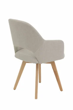 Sessel mit Armlehne drehbar beige