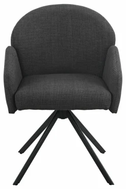 Sessel mit Armlehne drehbar grau