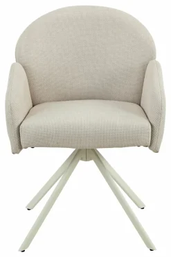 Sessel mit Armlehne drehbar beige