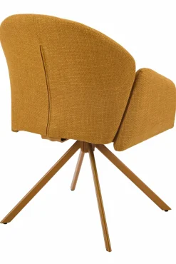 Sessel mit Armlehne drehbar gelb
