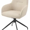 Sessel mit Armlehne drehbar beige