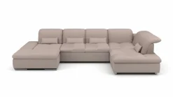 set one by Musterring Eckgarnitur U-Form braun