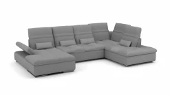 set one by Musterring Eckgarnitur U-Form grau