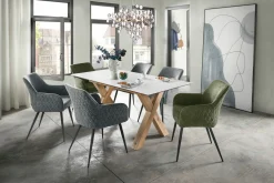 set one by Musterring Esstisch braun