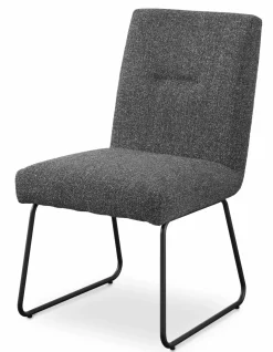 set one by Musterring Schlittenstuhl grau