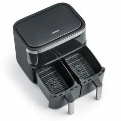 Severin Doppelheißluftfritteuse 2x3,8l schwarz