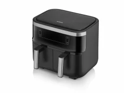 Severin Doppelheißluftfritteuse 2x3,8l schwarz