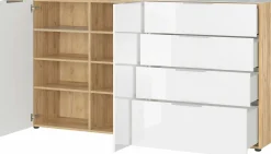 Sideboard braunweiß