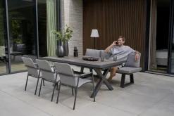 SIENA GARDEN Dining-Bank grau