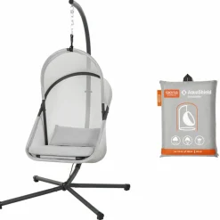 SIENA GARDEN Gartenhängesessel Set 2-tlg grau