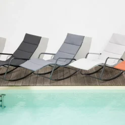 SIENA GARDEN Gartenliege graublau