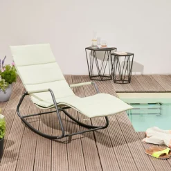 SIENA GARDEN Gartenliege grüngrau