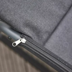 SIENA GARDEN Gartenliege schwarzgrau