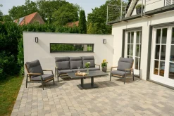 SIENA GARDEN Gartenlounge-Set 3-teilig