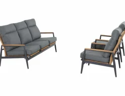 SIENA GARDEN Gartenlounge-Set 3-teilig